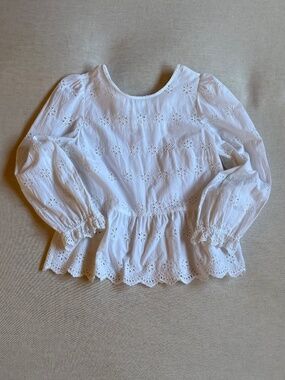 Madewell Cotton Eyelet Top